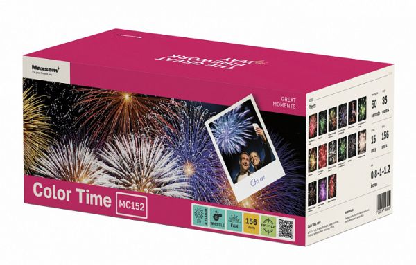 Салют Сияние Ночи Color Time MC152 156 залпов ВЕЕР