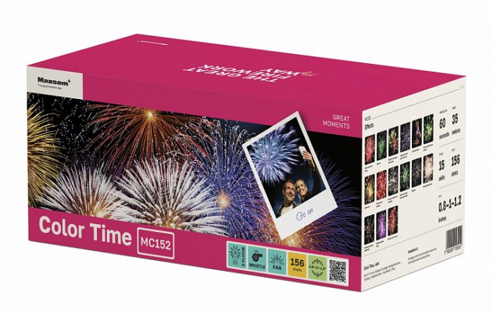 Салют Сияние Ночи Color Time MC152 156 залпов ВЕЕР