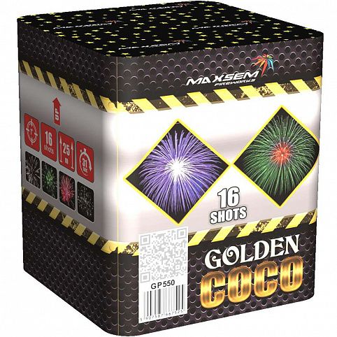 Салют Golden Coco GP550 16 залпов