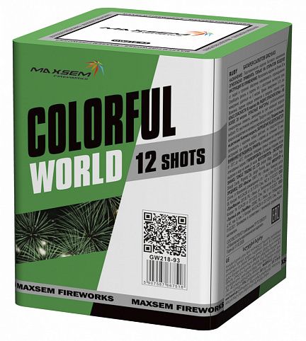 Салют Colorful World (3 эф., 21 сек.) GW218-93 12 залпов
